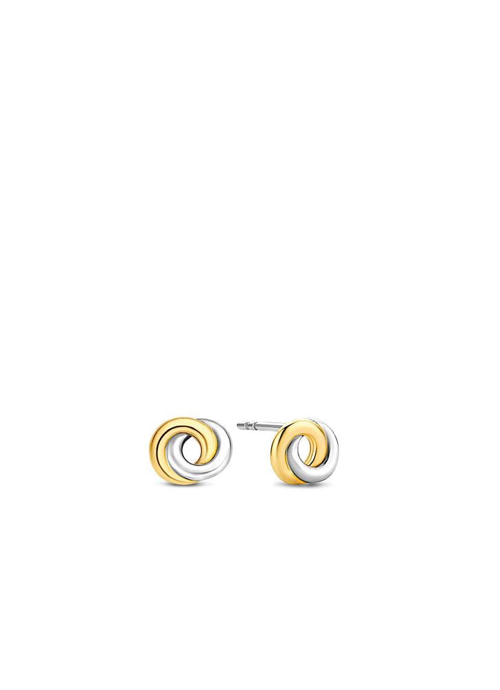 Ti Sento Forever Connected Bicolor Earrings
