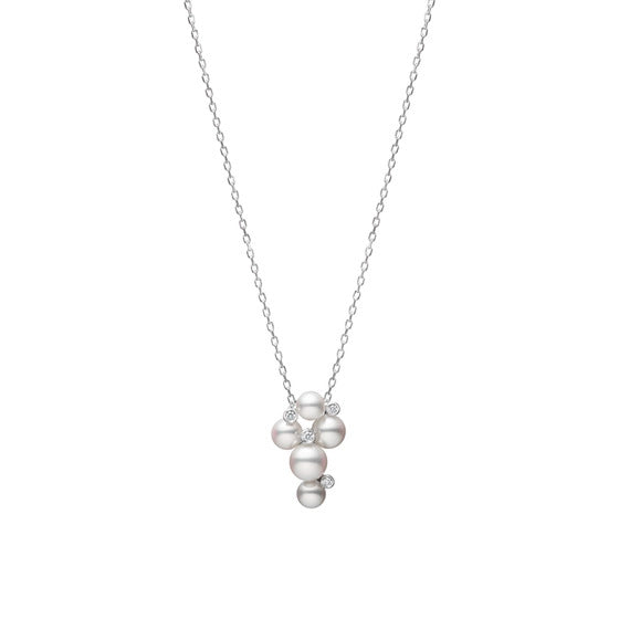 Mikimoto Pearl Bubble Pendant - White Gold