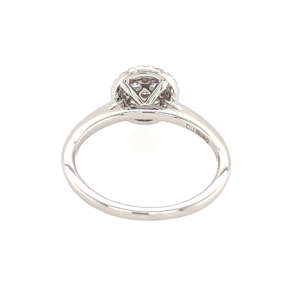 Diamond 0.32ct Halo Cluster 18ct Ring