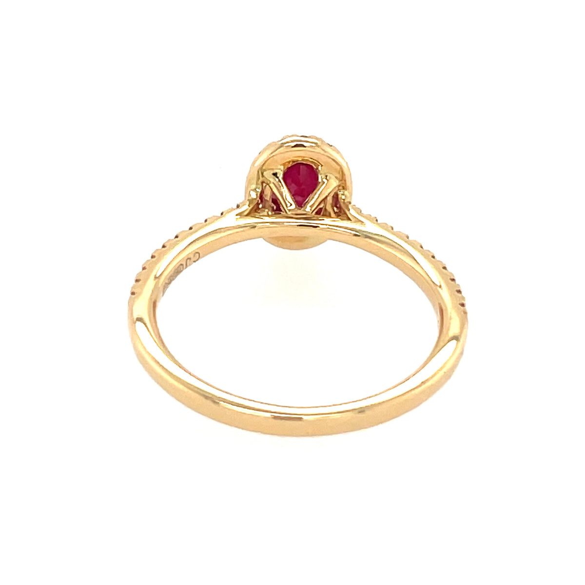 Ruby & Diamond 18ct Cluster Ring
