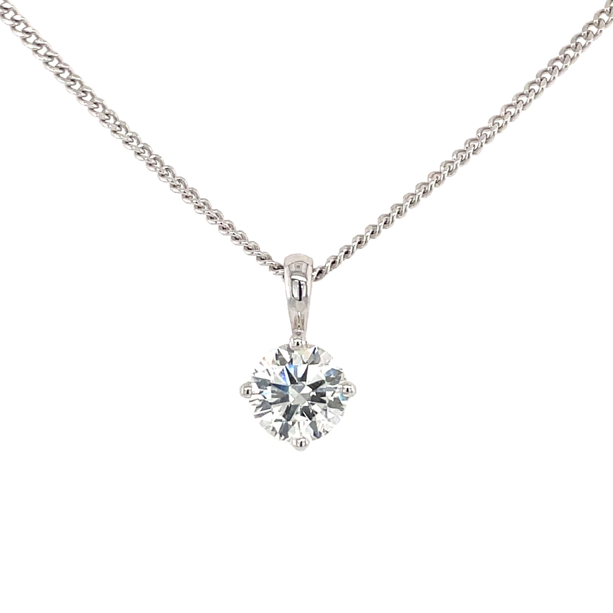 Diamond Single Stone 1.00ct 18ct Pendant