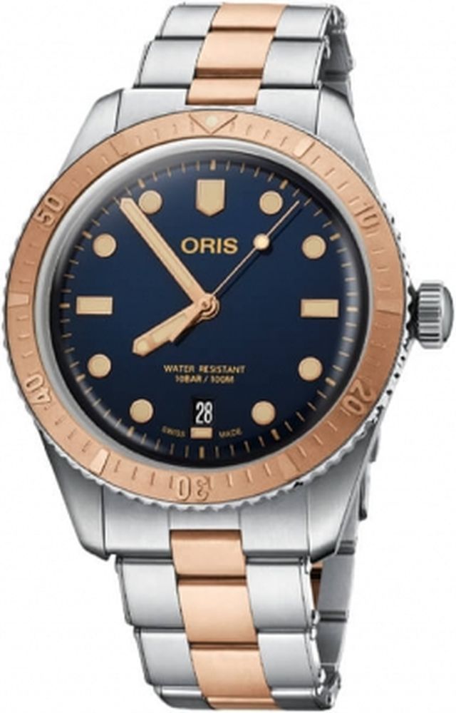 Oris Divers Sixty-Five Bronze Strap Watch 40mm