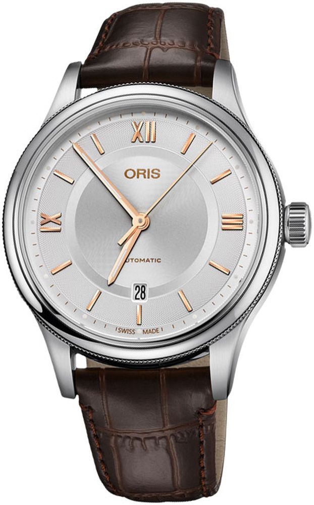 Oris Classic Date Leather Strap Watch 42mm