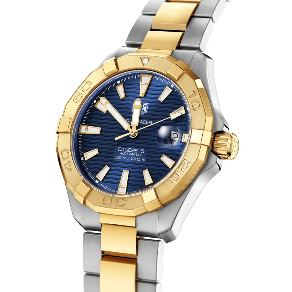 Tag Heuer Aquaracer Calibre 5 Two Tone Blue 41mm