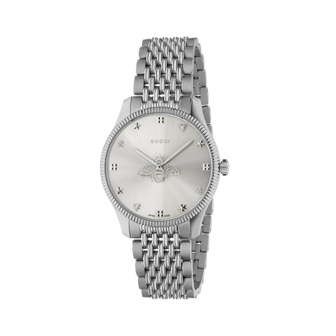 GUCCI G-Timless Bee Motif Silver 36mm