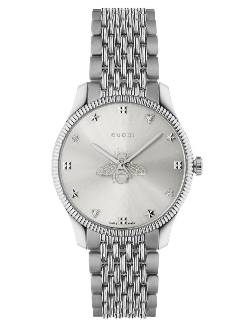 GUCCI G-Timless Bee Motif Silver 36mm