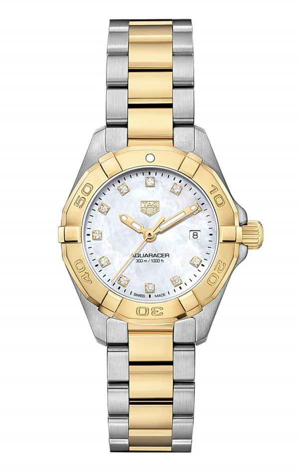 Tag Heuer Aquaracer Ladies Steel & Yellow Diamond Dial 27mm WBD1422.BB0321