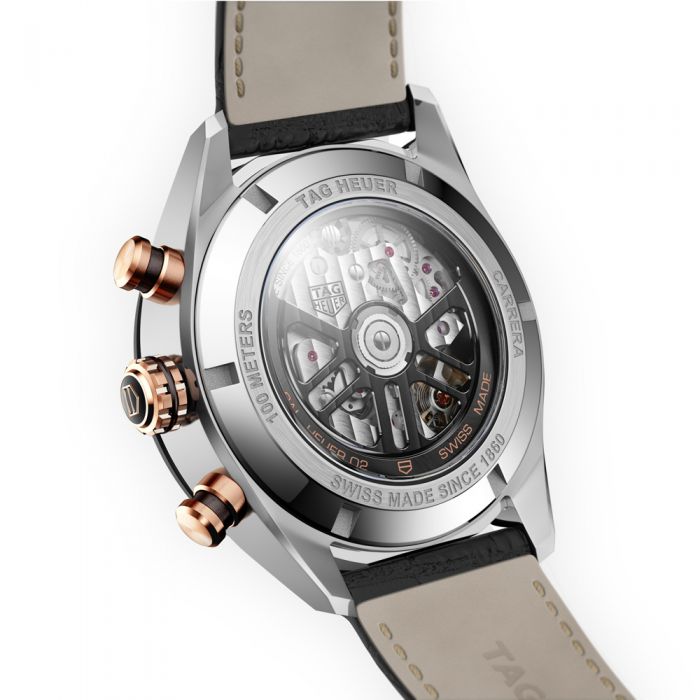 Tag Heuer Carrera Heuer 02 Automatic Chronograph Black & Rose 44mm