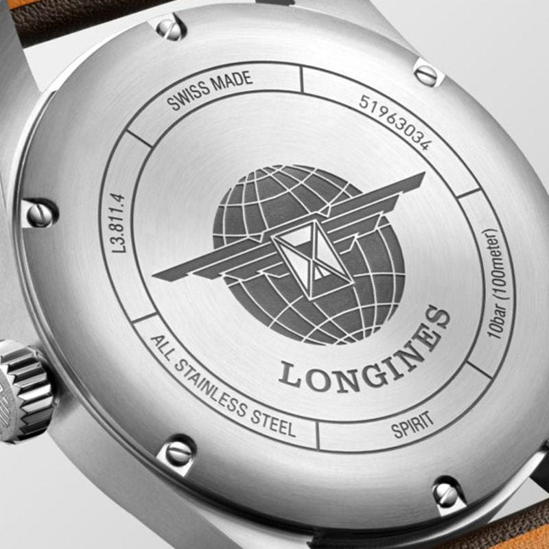 Longines Spirit Automatic Chronometer Brown Strap 42mm