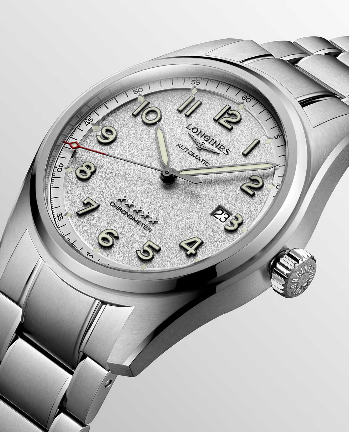 Longines Spirit Automatic Chronometer Silver Dial 42mm