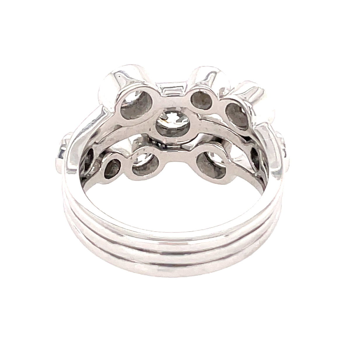 9 Stone 2.01ct Diamond Bubble 18ct Ring