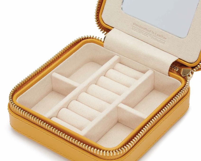 Wolf Maria Small Zip Case - Mustard