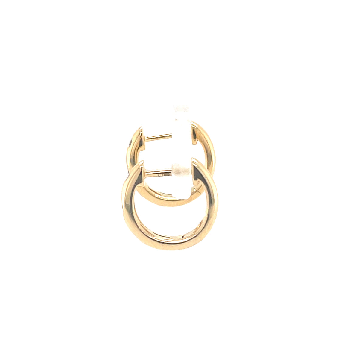 Diamond Small Hoop 18ct Yellow Gold Earrings