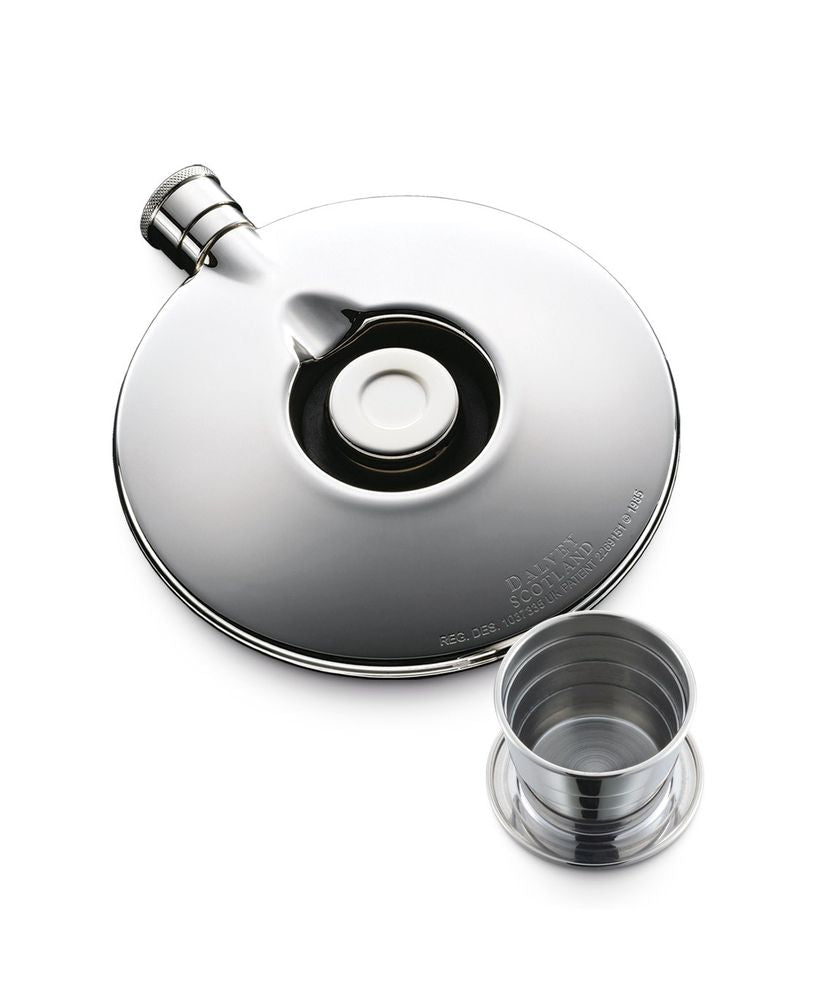 Dalvey Flask with Cup Gold