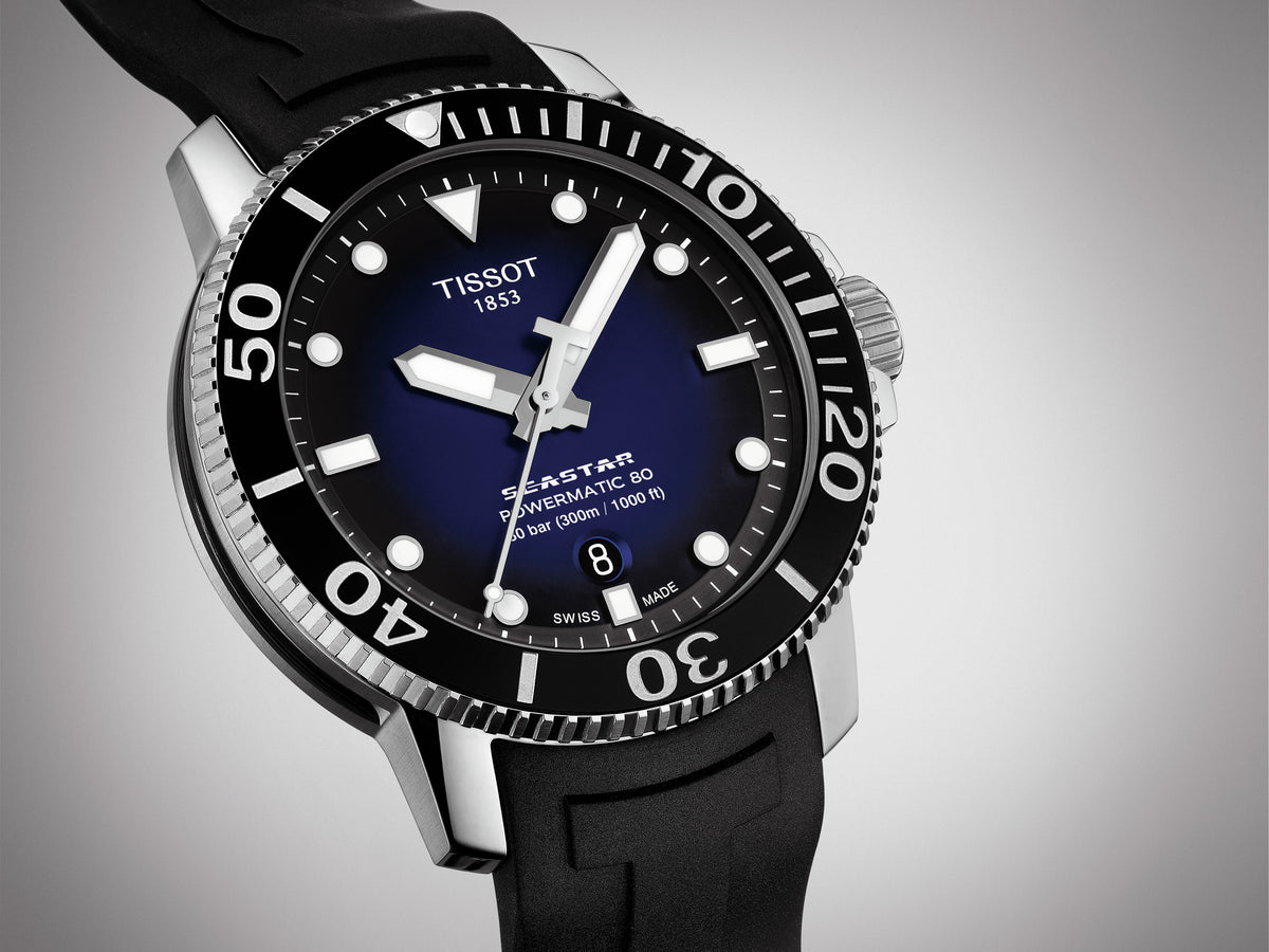 Tissot Seastar 1000 Powermatic 80 Blue Rubber 43mm
