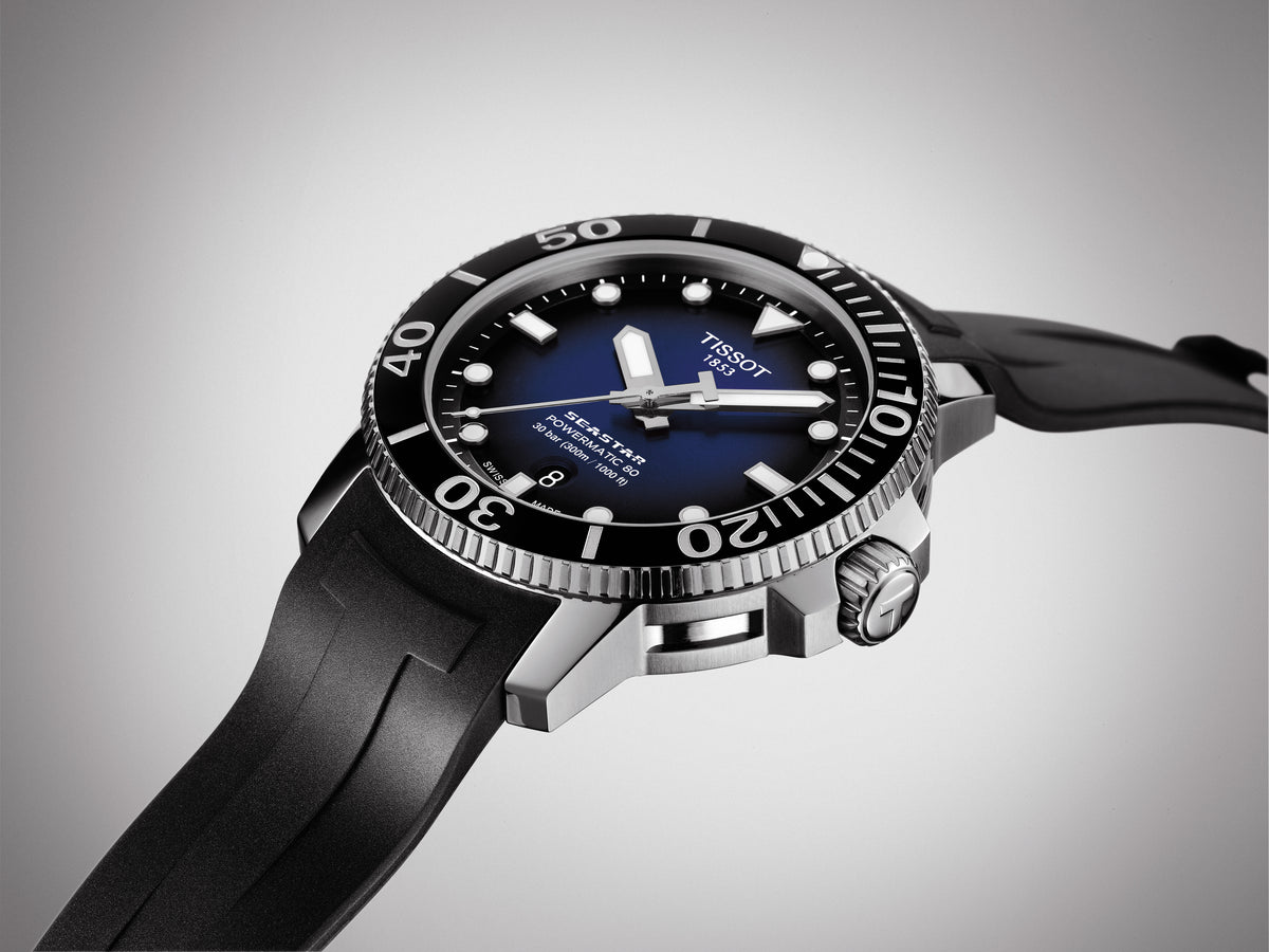 Tissot Seastar 1000 Powermatic 80 Blue Rubber 43mm