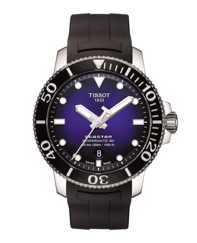 Tissot Seastar 1000 Powermatic 80 Blue Rubber 43mm