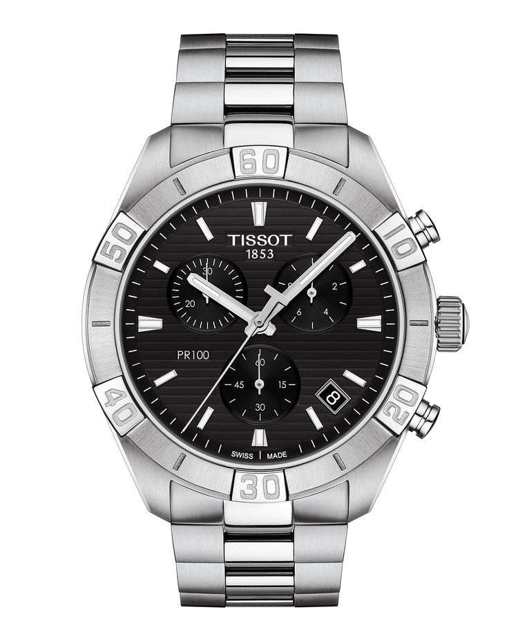 Tissot PR 100 Sport Gent Chronograph Black 44mm