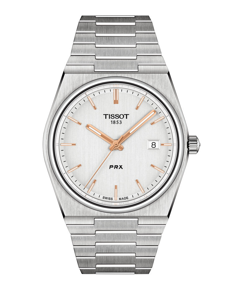 Tissot PRX White & Rose Quartz 40mm