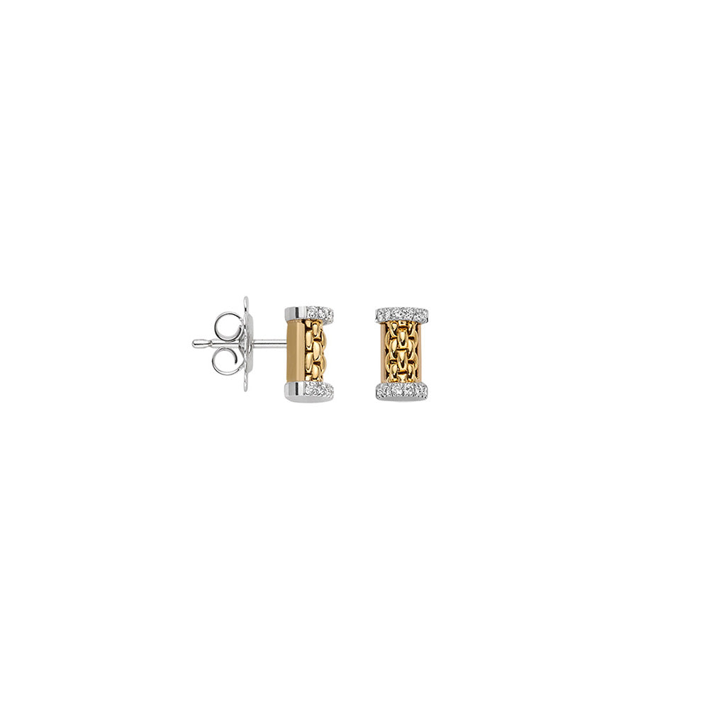 Fope Essentials Stud with Diamond Earrings