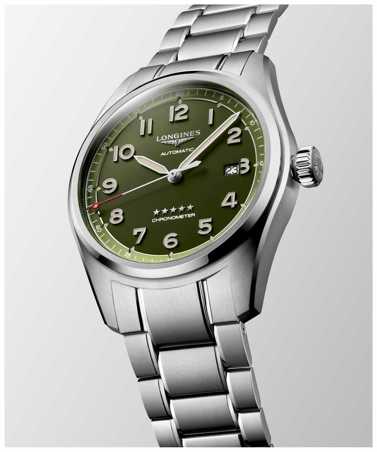 Longines Spirit Automatic Chronometer Green Dial 40mm
