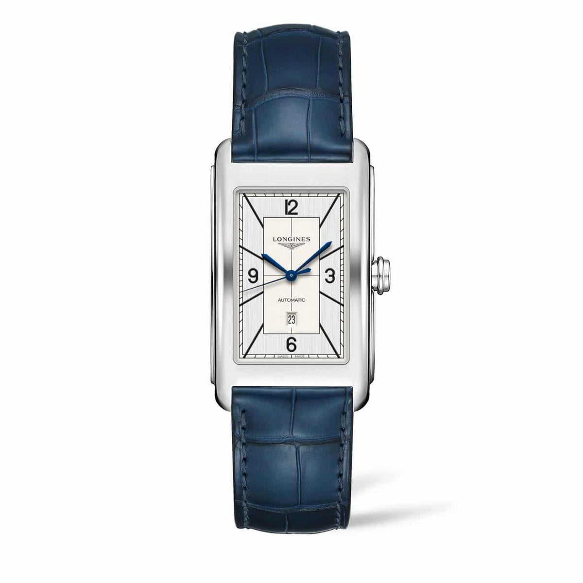 Longines DolceVita Sector Silver Dial & Blue Leather