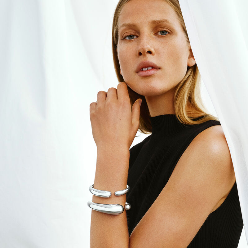 Georg Jensen Mercy Bangle, Mega, Sterling Silver