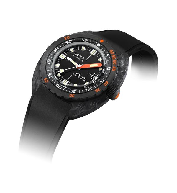 Doxa SUB 300 Carbon Sharkhunter Black Rubber 822.70.101.20