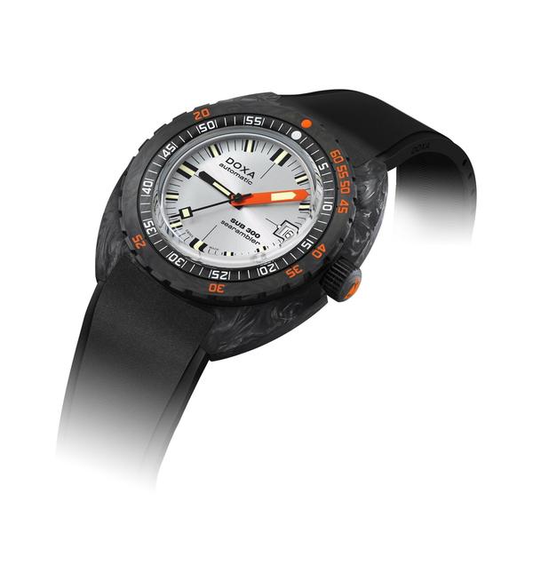 Doxa SUB 300 Carbon Searambler Black Rubber 822.70.021.20
