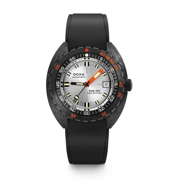 Doxa SUB 300 Carbon Searambler Black Rubber 822.70.021.20