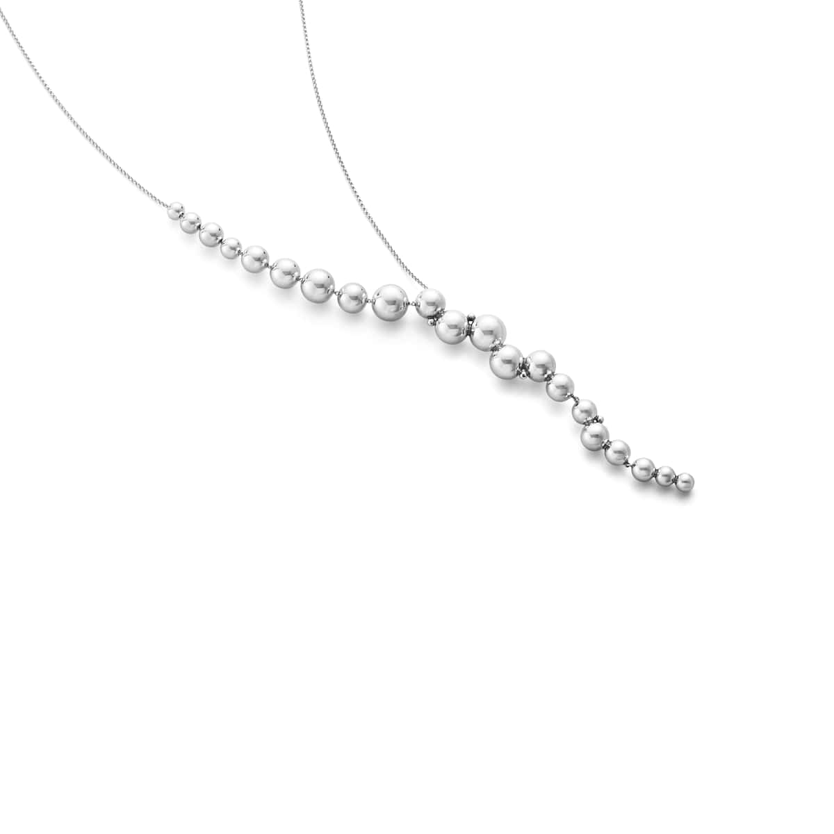 Georg Jensen Moonlight Grapes Necklace, Oxidised Sterling Silver