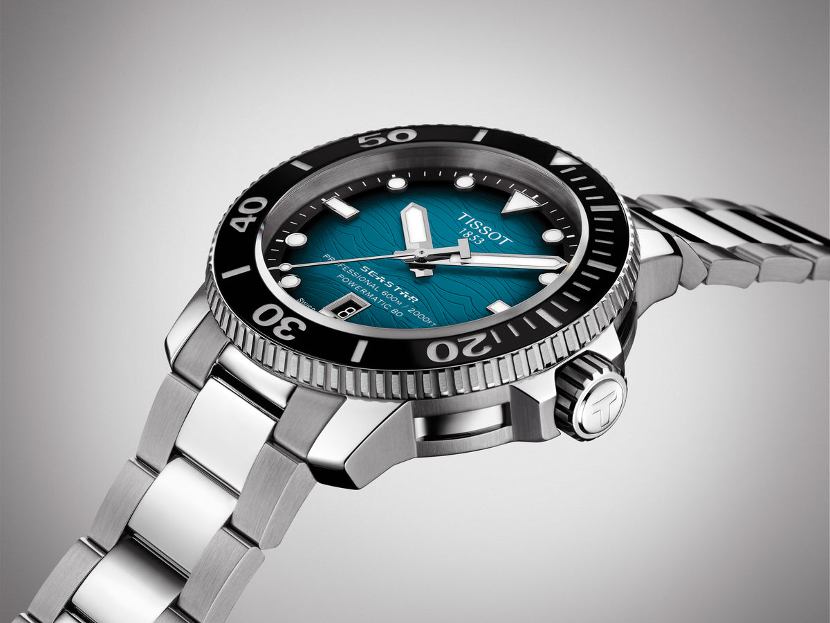 Tissot Seastar 2000 Professional Powermatic 80 46mm Light Blue Dial