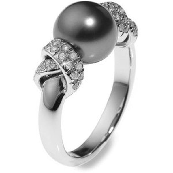 Mikimoto Moderna 8 Black South Sea Ring