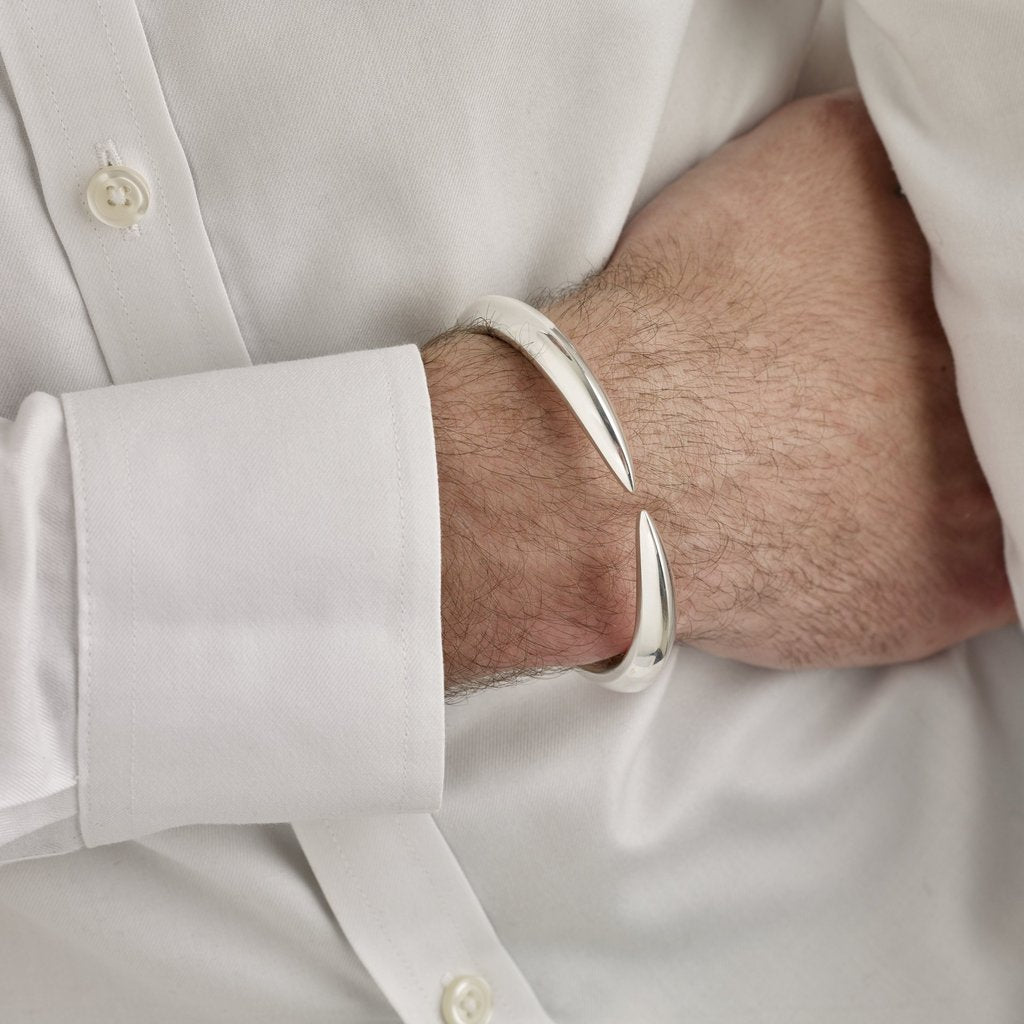 Shaun Leane Men's Silver Arc Bangle