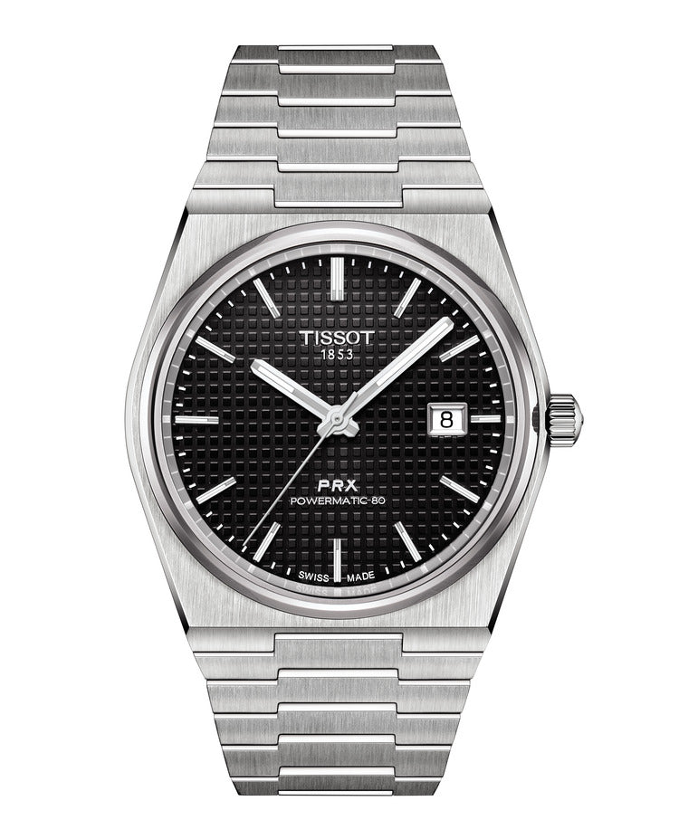 Tissot PRX Powermatic 80 Black 40mm Automatic T1374071105100