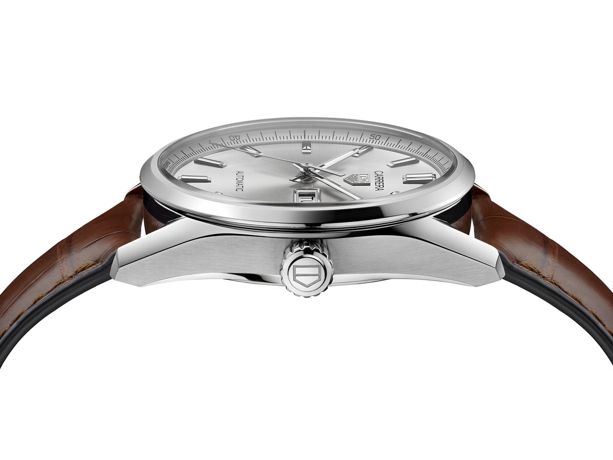 Tag Heuer Carrera Day-Date Automatic Calibre 5 Grey/Alligator 41mm WBN2011.FC6484