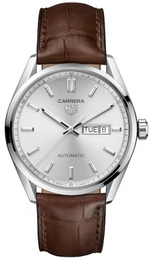 Tag Heuer Carrera Day-Date Automatic Calibre 5 Grey/Alligator 41mm WBN2011.FC6484