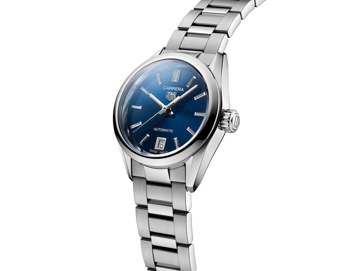 Tag Heuer Carrera Ladies Date Blue Automatic 29mm WBN2411.BA0621