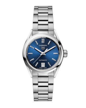 Tag Heuer Carrera Ladies Date Blue Automatic 29mm WBN2411.BA0621