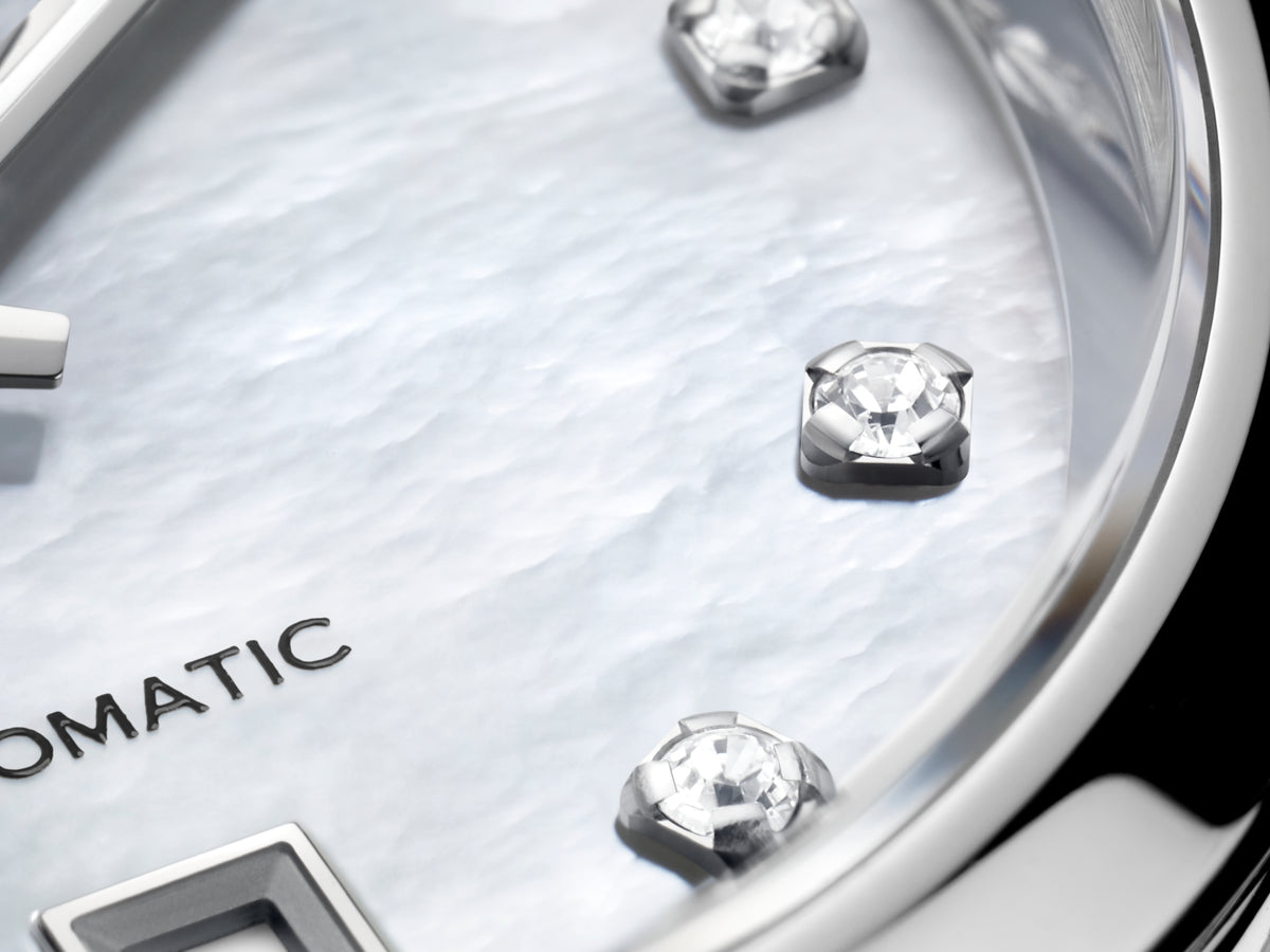 Tag Heuer Carrera Ladies Date MOP Diamond Dial Automatic 29mm WBN2412.BA0621