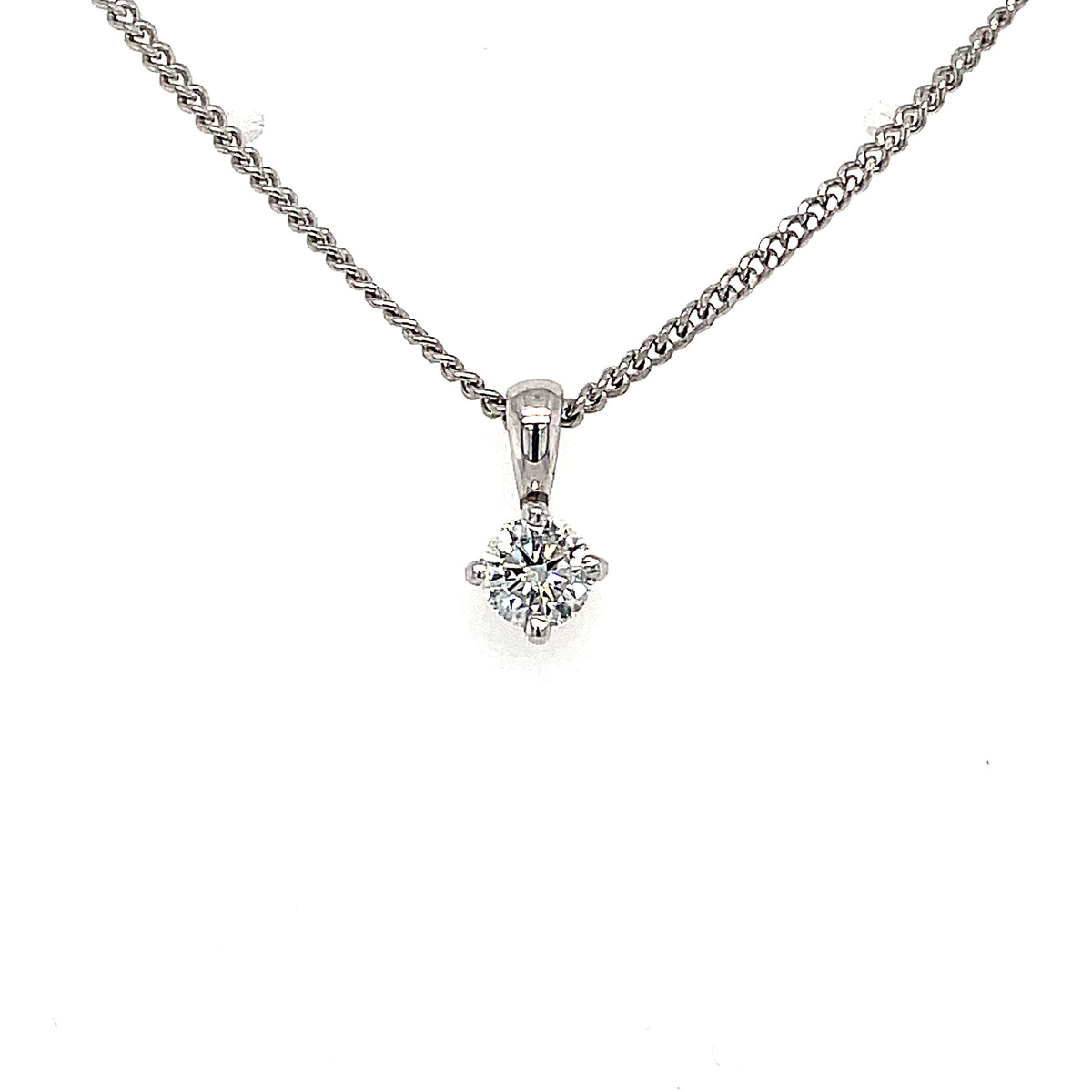 Diamond Single Stone 0.30ct 18ct Pendant