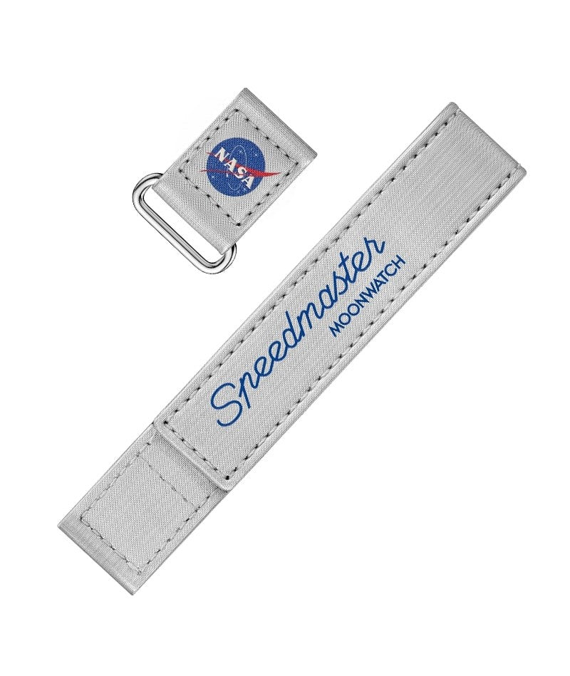 Omega 2-piece grey Speedmaster Moonwatch VELCRO® strap