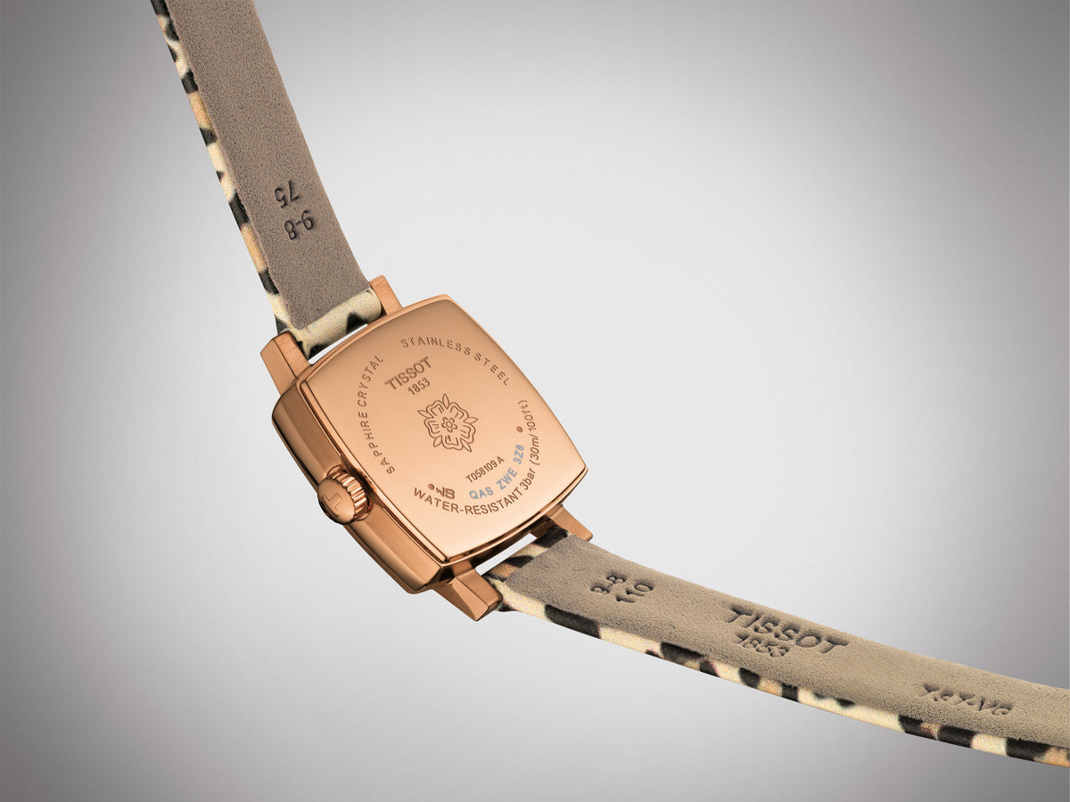 Tissot Lovely Square Brown & Gold 20mm