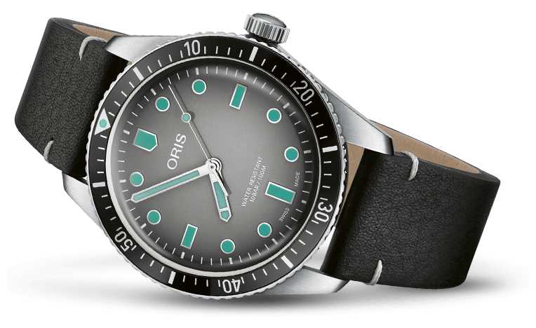 Oris Divers Sixty-Five Grey - Leather Strap 40mm