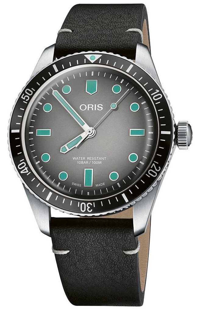 Oris Divers Sixty-Five Grey - Leather Strap 40mm