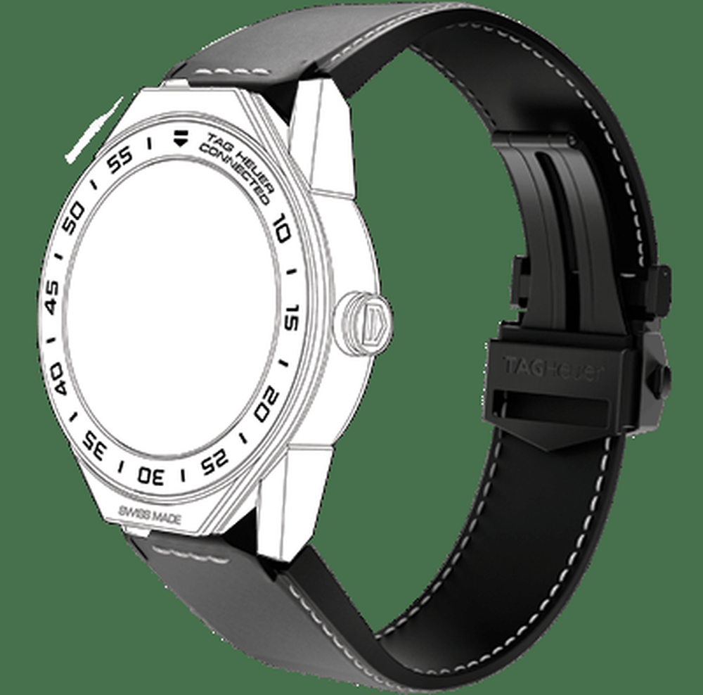 Tag Heuer Grey Calfskin Strap