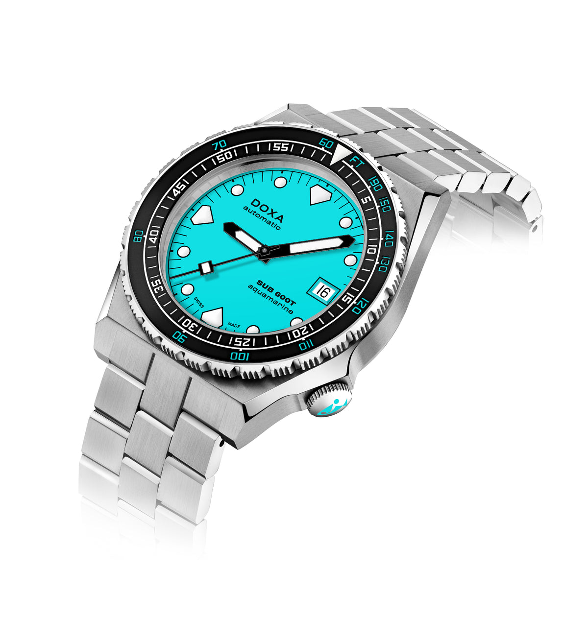 Doxa SUB 600T Aquamarine Stainless Steel Ceramic 861.10.241.10