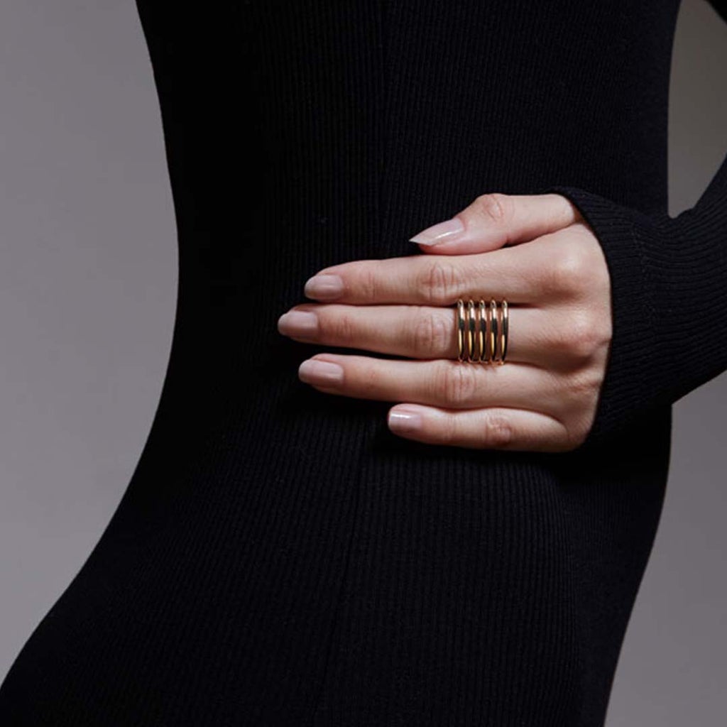 Shaun Leane Yellow Gold Vermeil Quill Ring