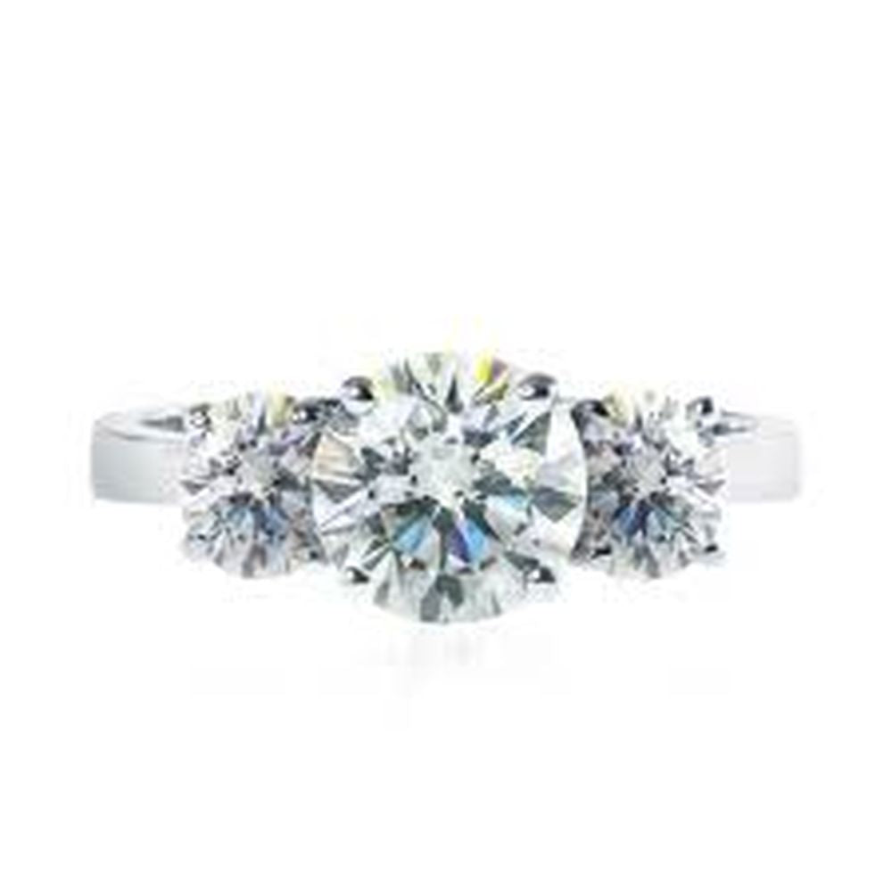Carat* Three Stone Trilogy White Ring