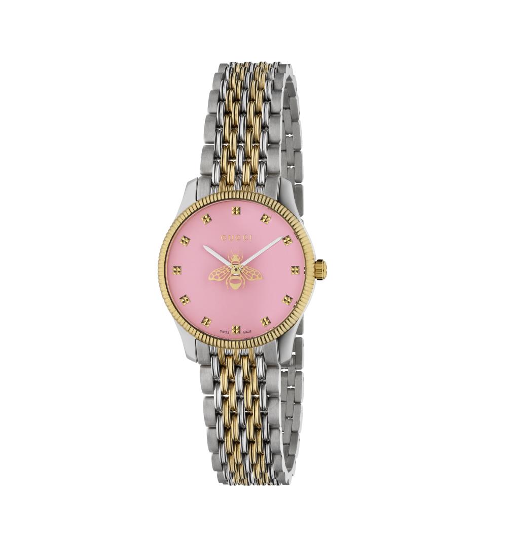 GUCCI G-Timeless Two Tone Pink Dial 29mm YA1265030